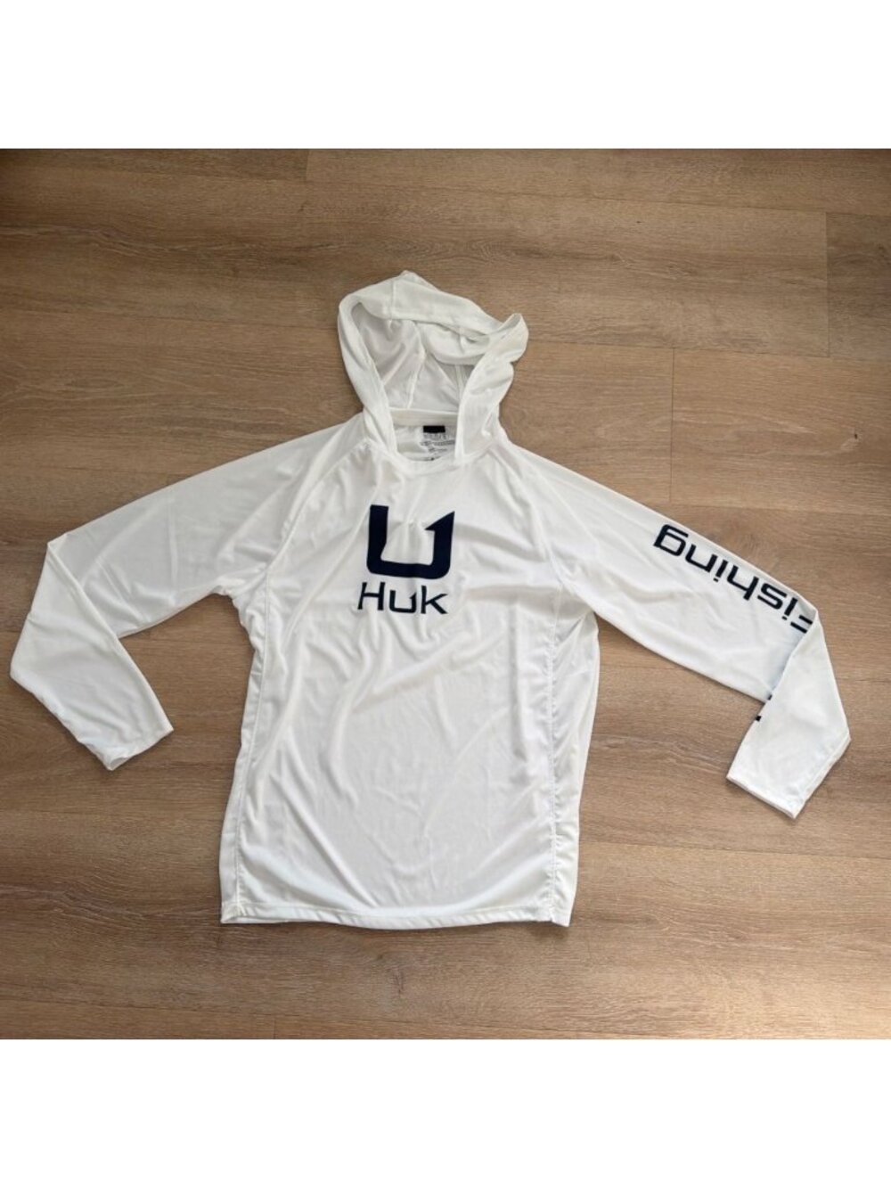 Huk Icon Hoodie Men's Tech Shirt White Size Small (Y1)